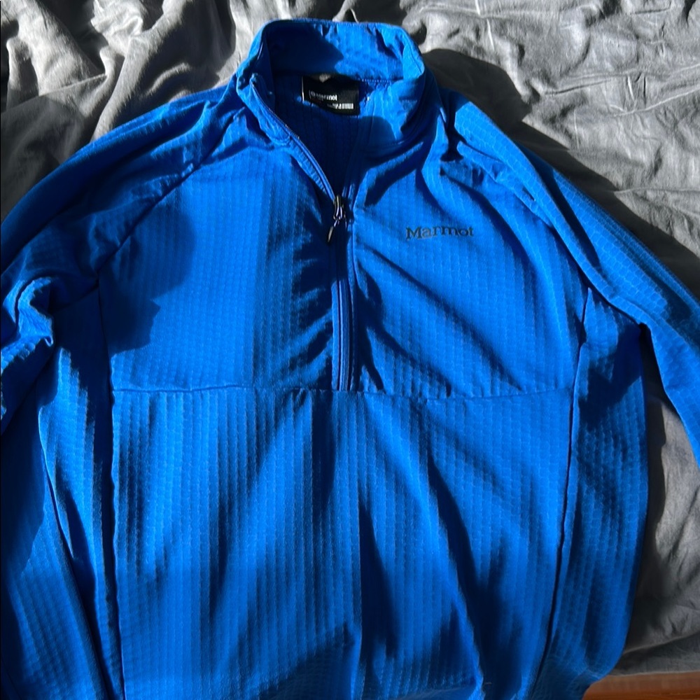 Marmot Blue Performance Jacket Lightweight Water-… - image 1